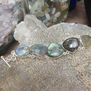 Labradorite and Sterling Bracelet